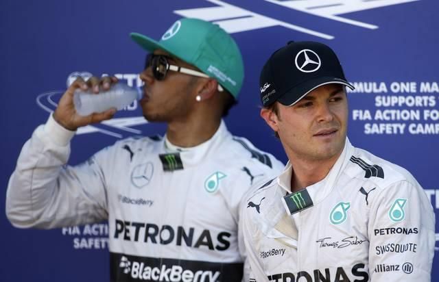 Mercedes nico rosberg lewis hamilton maj14 reuters