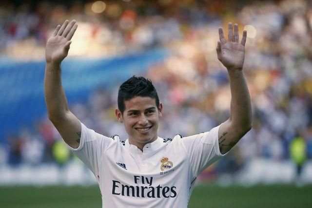 Rodriguez james real madrid predstavenie jul14 reuters