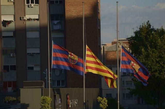Barcelona a katalanske vlajky