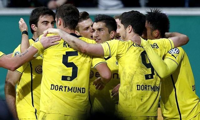 Dortmund hraci radost vs frankfurt nemecky pohar stvrtfinale feb2014 sita