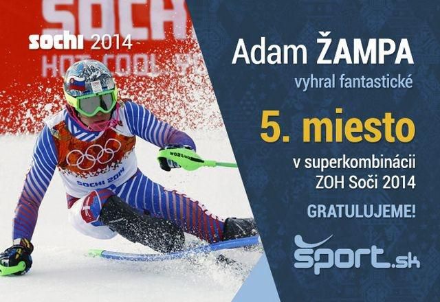 Adam Zampa superkombinacia Soci ZOH Sport Sk reuters