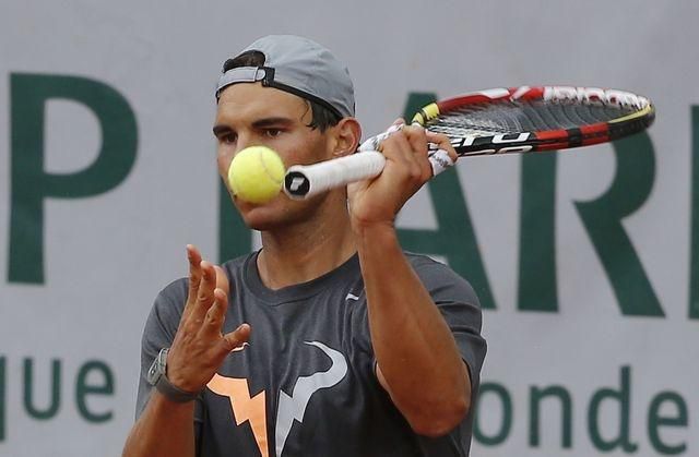 Rafael Nadal tenis foto ilustracka