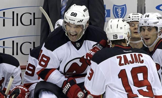 Jagr zajac new jersey devils prvy gol