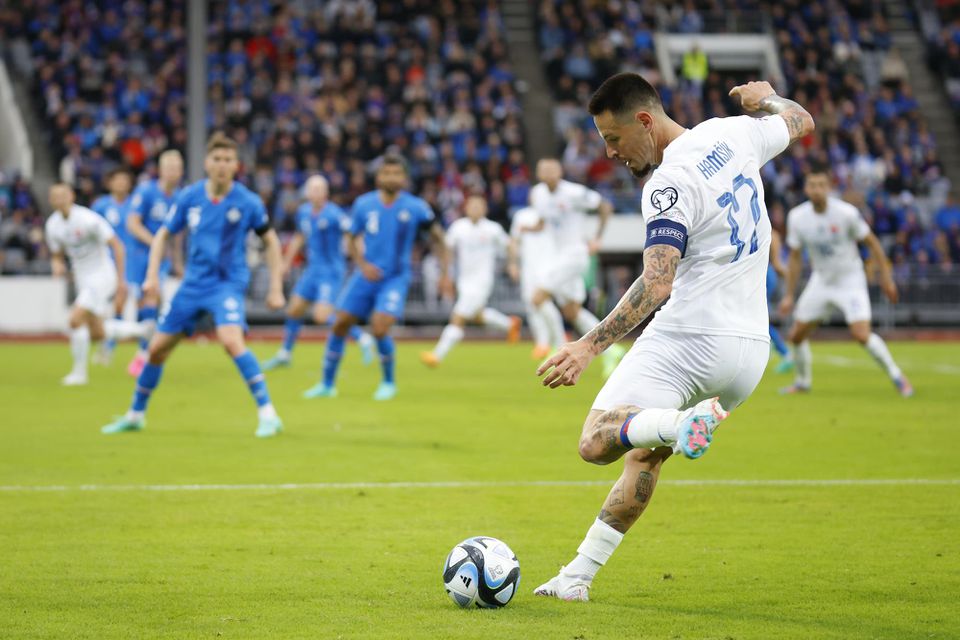 Marek Hamšík v zápase proti Islandu
