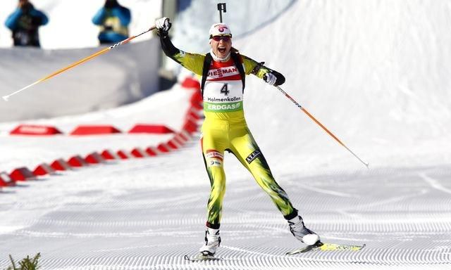 Anastasia kuzminova biatlon victory radost sita