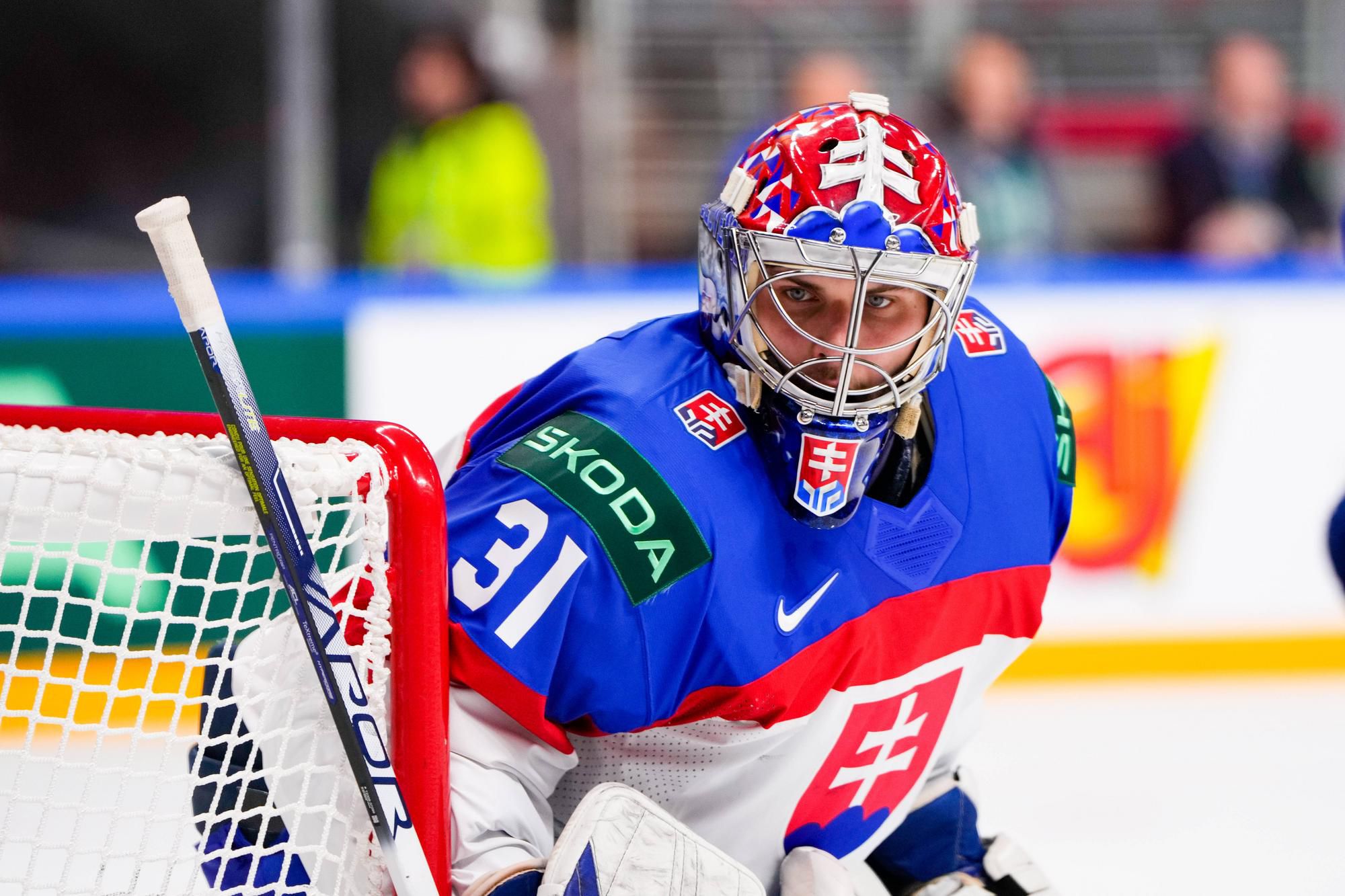 MS v hokeji 2023: Švajčiarsko - Slovensko (Samuel Hlavaj)