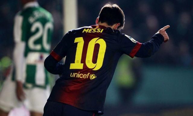 Lionel messi barcelona goool vs cordoba dec2012 reuters