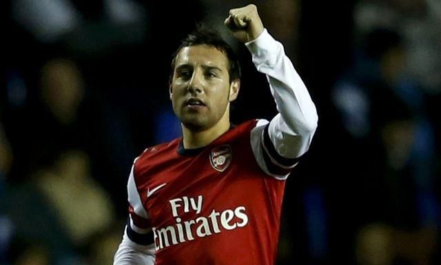 Santi cazorla arsenal hetrik vs reading dec2012 reuters