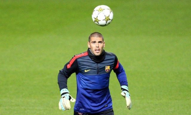 Valdes victor barcelona trening nov12