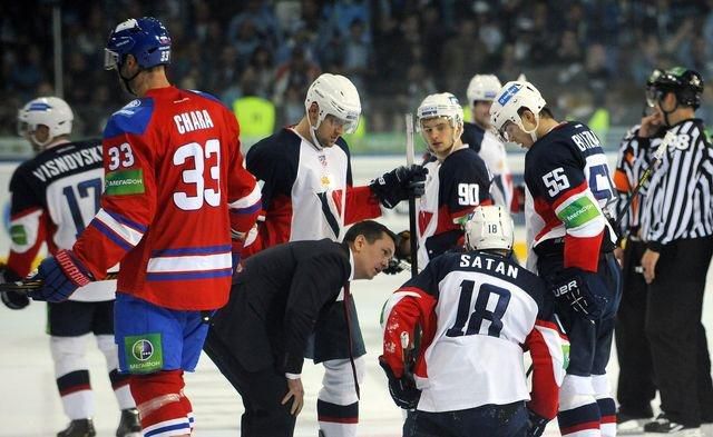 Miroslav satan zdeno chara khl slovan bratislava