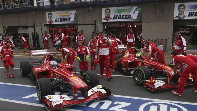 Massa Alonso Ferrari foto f1