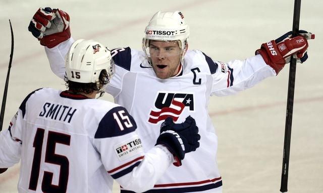 Paul stastny a craig smith usa radost vs rusko ms2013 sita