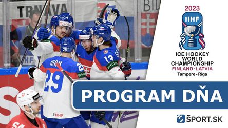 MS v hokeji 2023: Program dňa - piatok 19. máj - dnes hrá Slovensko