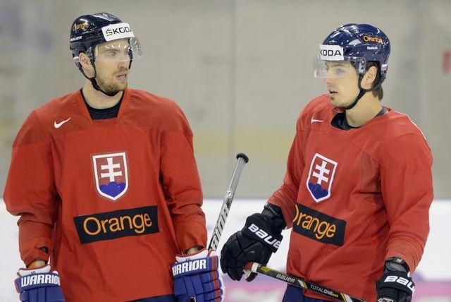 Michel Miklik Tomas Zaborsky foto trening pred repre SR