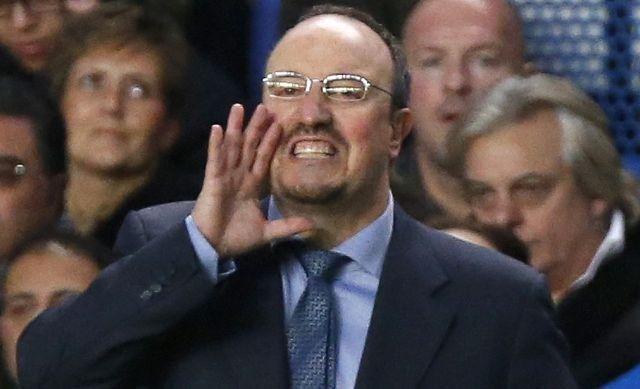 Rafael benitez chelsea fc ilustracka