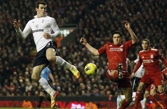 Liverpool tottenham bale agger feb12 reuters