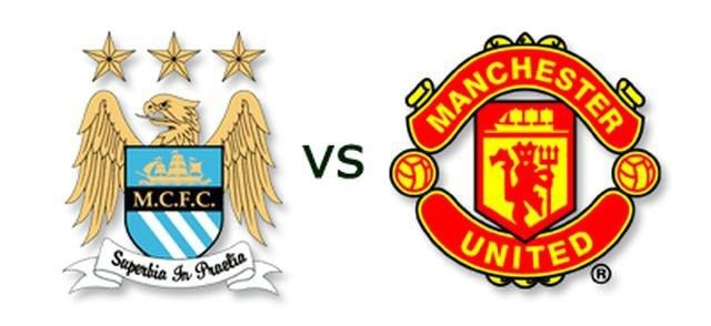 Manchester city vs manchester united loga derby