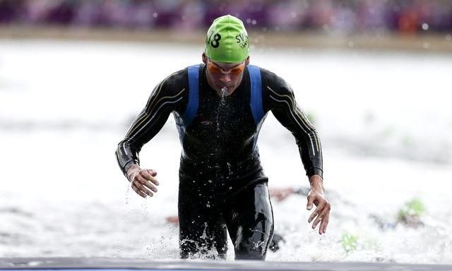 Oh 2012 londyn richard varga triatlon plavanie reuters