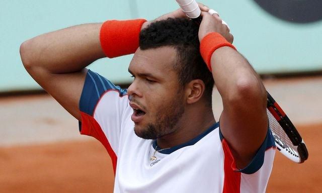 Jo wilfried tsonga roland garros 2012 stvrtfinale prehra jun2012 reuters