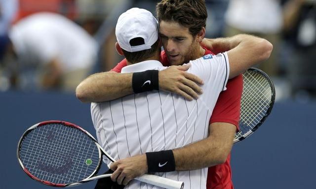 Roddick a del potro objatie us open 2012 osemfinale