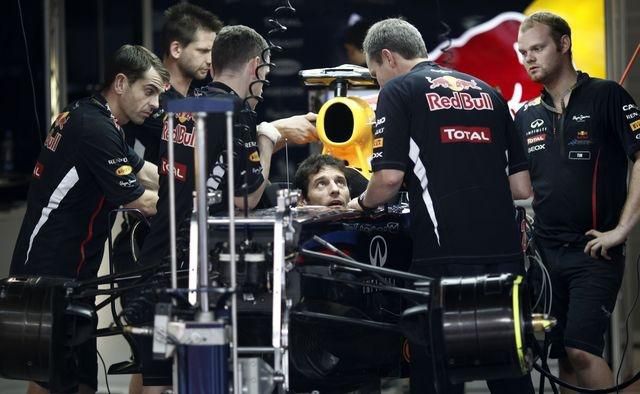 Webber mark india trening okt12 reuters