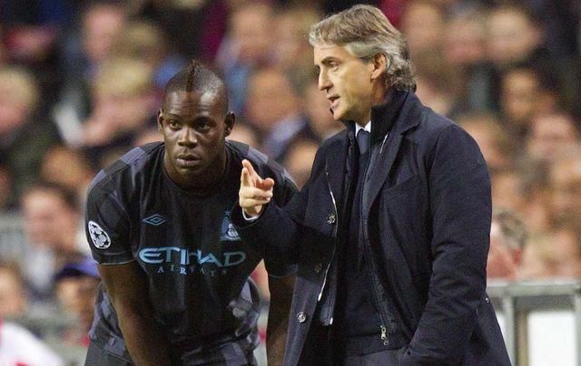 Roberto mancini balotelli ilustracne foto reuters