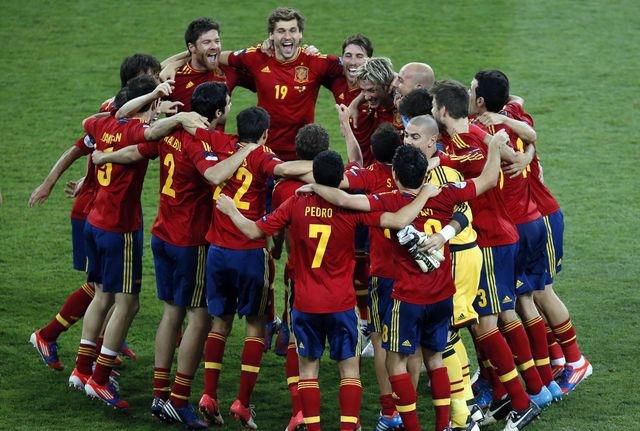 Spanielsko repre radost2 triumf futbal me 2012