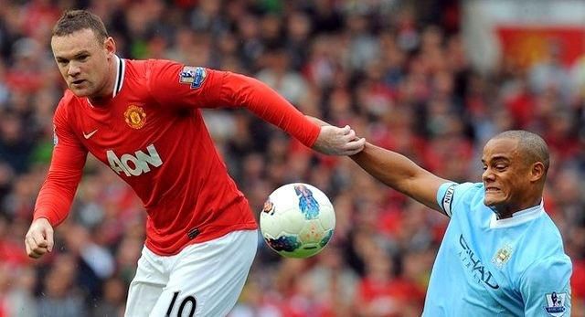 Rooney man utd vs kompany man city