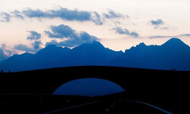 Vysoke tatry zapad slnka