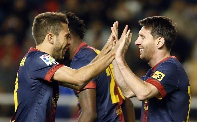 Messi alba bnarcelona gol okt12 reuters