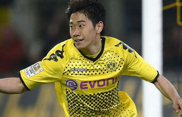 Kagawa futbal dortmund ilustracka