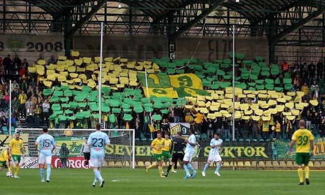 Stadion pod dubnom severny sektor zilina vs slovan mskzilina sk