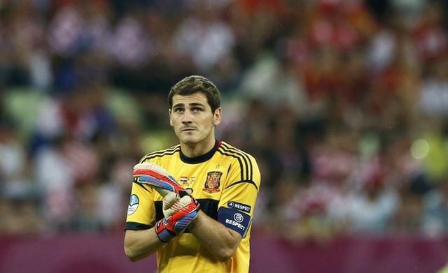 Iker casillas spanielsko me futbal 2012 reuters