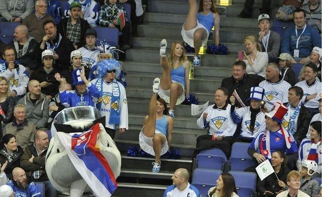 Hockeybird3 maskot slovenska zastava