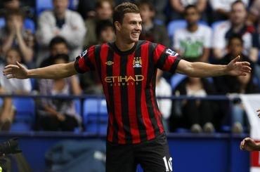 Dzeko edin manchester city vs tottenham 4goly aug2011