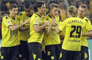 Dortmund hraci radost vs wolfsburg nov2011