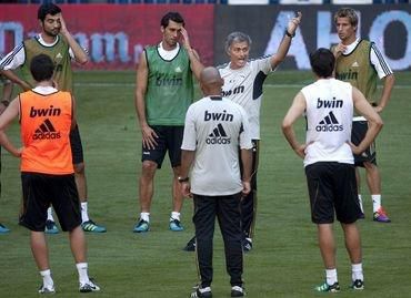 Jose mourinho real madrid trening