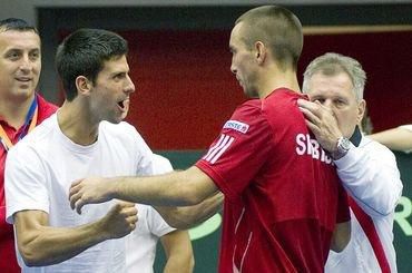 Djokovic a troicki davis cup jul2011