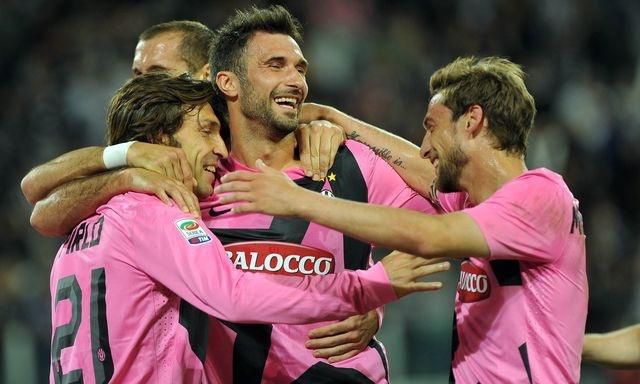 Juventus hraci radost vs as rim apr2012