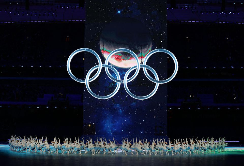 Otvárací ceremoniál Zimných olympijských hier v Pekingu 2022.