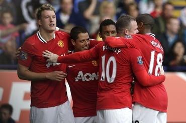 Manchester united hraci radost vs bolton sep2011