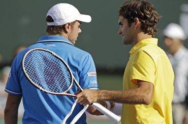 Federer roger vyprevadza wawrinka stanislaw indian wells 2011
