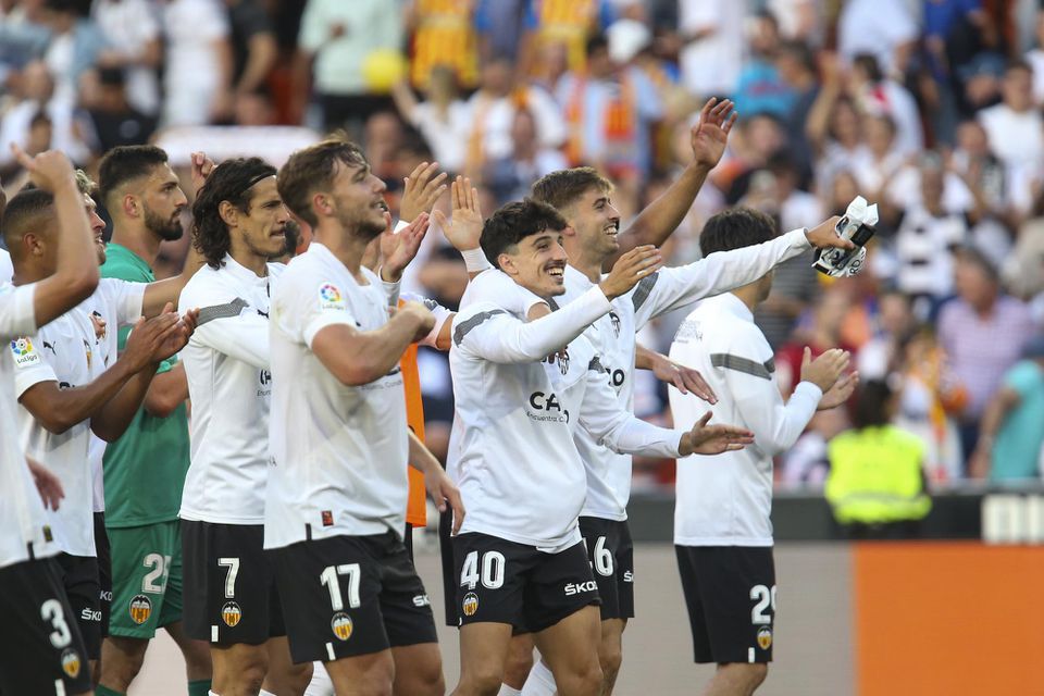 Hráči Valencie sa radovali z víťazstva.