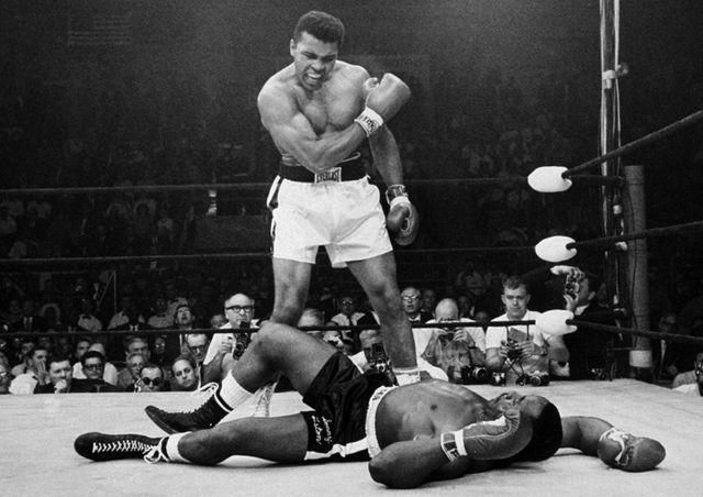 Muhammad ali  vs sonny liston velka foto