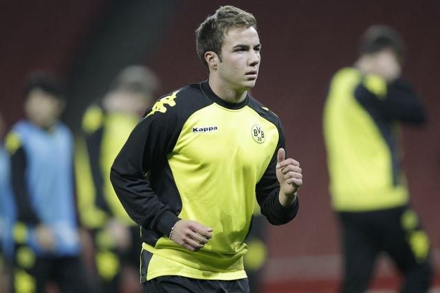 Gotze mario borussia dortmund trening nov11