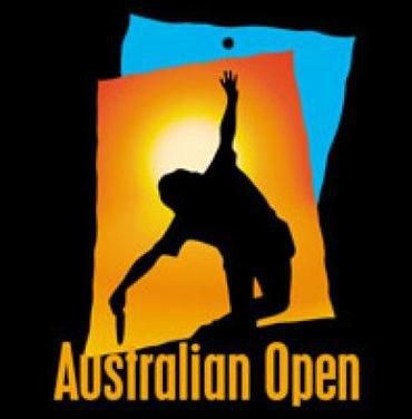 Australian open logo cierne
