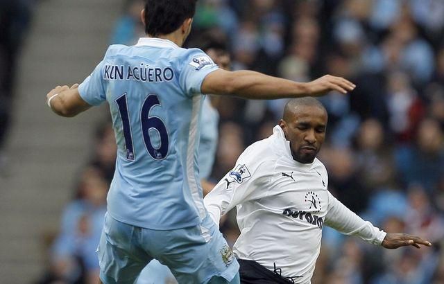 Mancity tottenham aguero defoe jan12