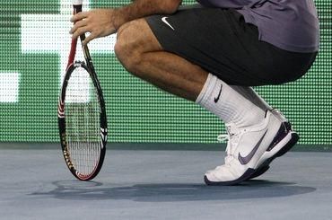 Raketa nohy tenis klak ilustracne