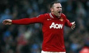 Rooney man utd goool vs man city jan2012