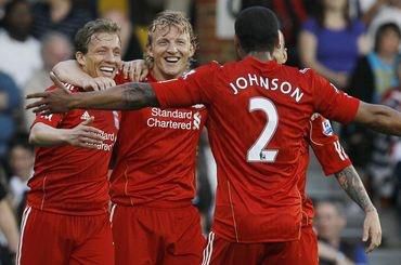 Liverpool hraci radost vs fulham maj2011